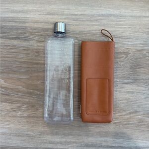 Memobottle Slim Bundle - Terracotta Vegan Leather Sleeve